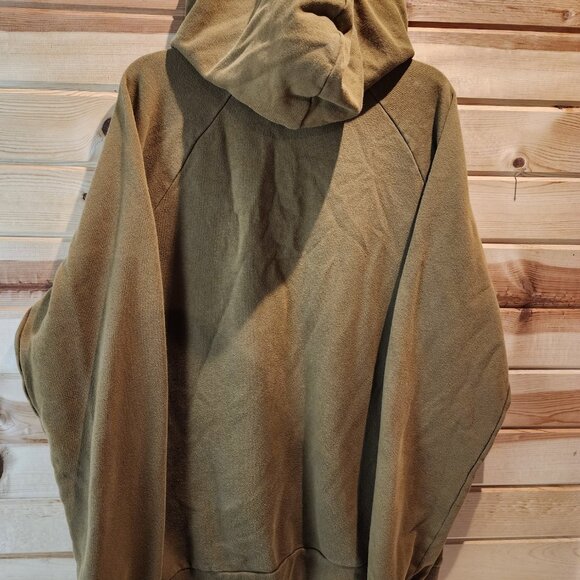 Under Armour Men’s L Hoodie • Brown/Tan Pullover • UA Logo Sweatshirt - Picture 3 of 4